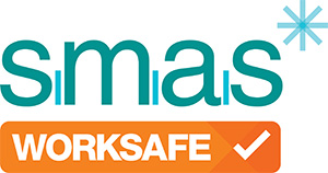 SMAS Worksafe health and safety accreditation logo